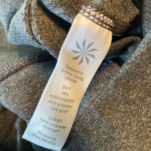 Athleta Grey Athletic Workout Capris. Size Small. - Picture 5 of 6